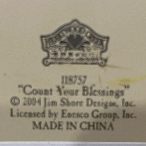 Jim Shore 2004 Count Your Blessings Pumpkin Heartwood Creek Designs - Picture 5 of 5